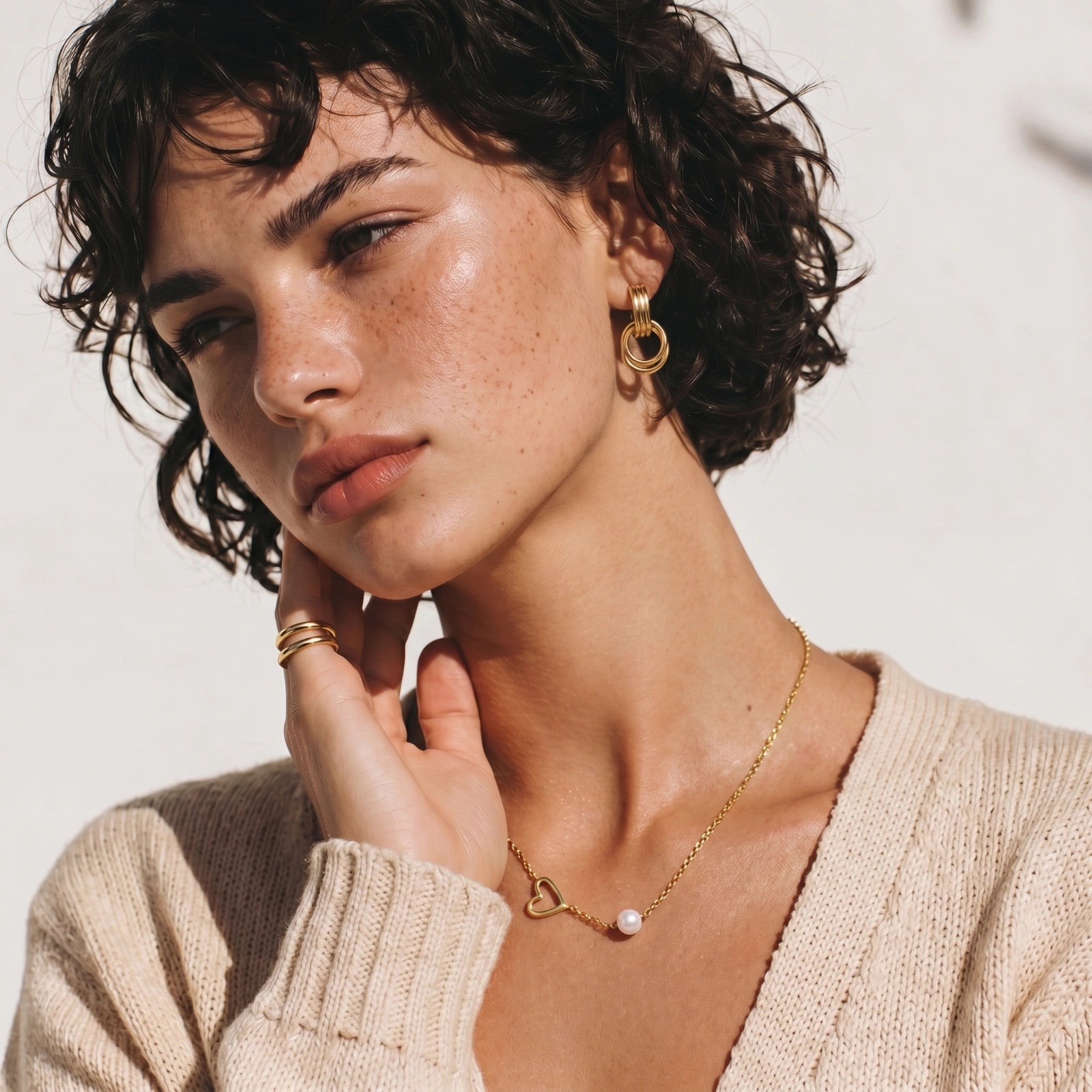 Collana ABBRACCIO Cuore e Perla | NAREVA